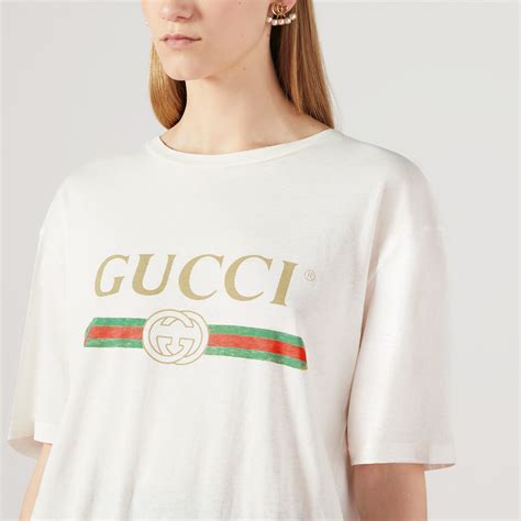 ready print gucci logo|Oversize T.